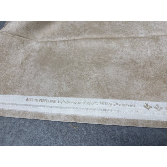 Marbled Beige Cotton Fabric 1/2 yard by 44" Maywood Studio Aged To Perfection Qu - Picture 2 of 3